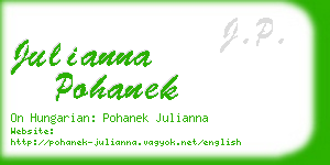 julianna pohanek business card